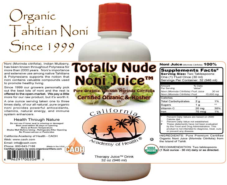 How much protein is in noni juice?